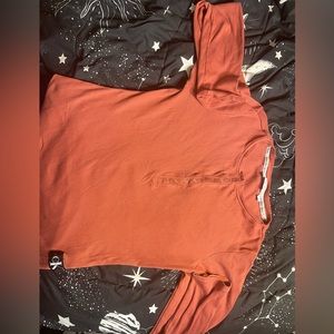 Calvin Klein Jeans Long Sleeve Shirt in Coral Pink